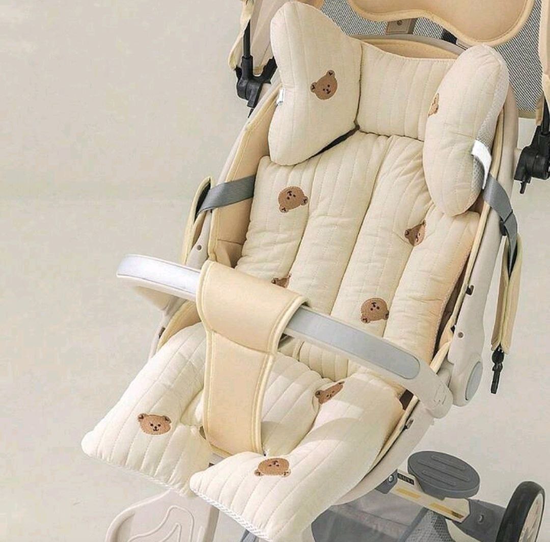 Cojín bordado para cochecito de bebé